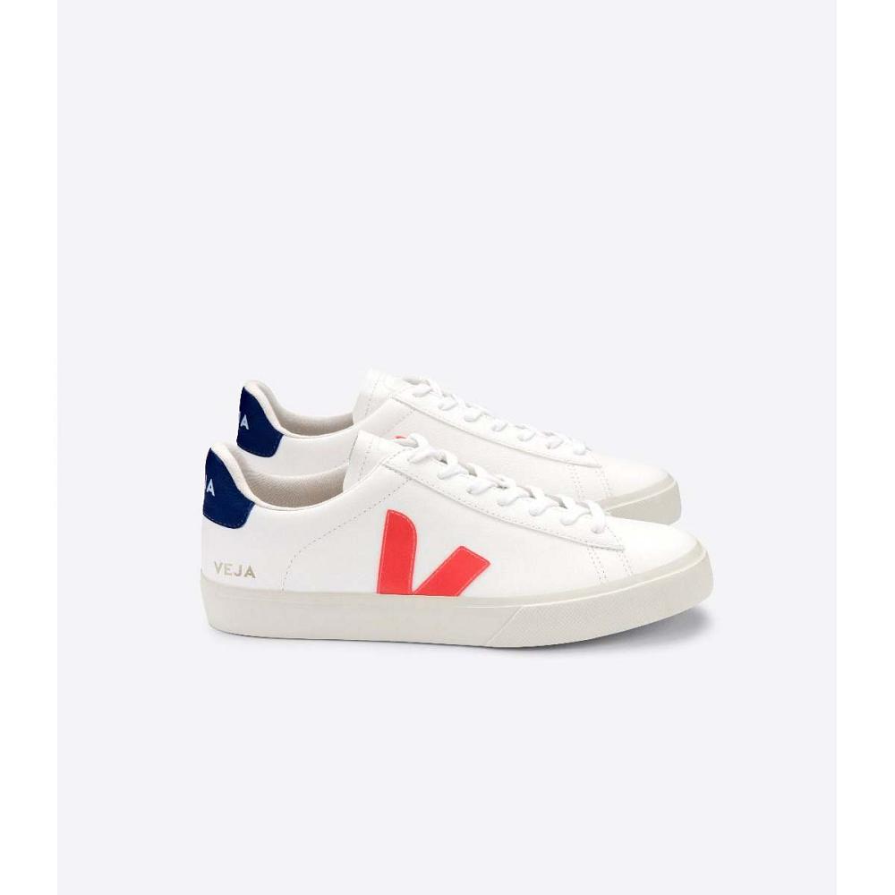 Veja CAMPO CHROMEFREE Low Tops Sneakers Panske White/Orange/Blue | SK 297WNB